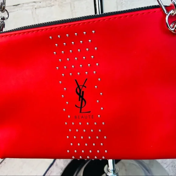 YSL crossbody pouch shoulder bag from the beauty line comes with 2 style chains - Picture 9 of 11